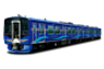 ロイヤルブルーの新型車両SR1系