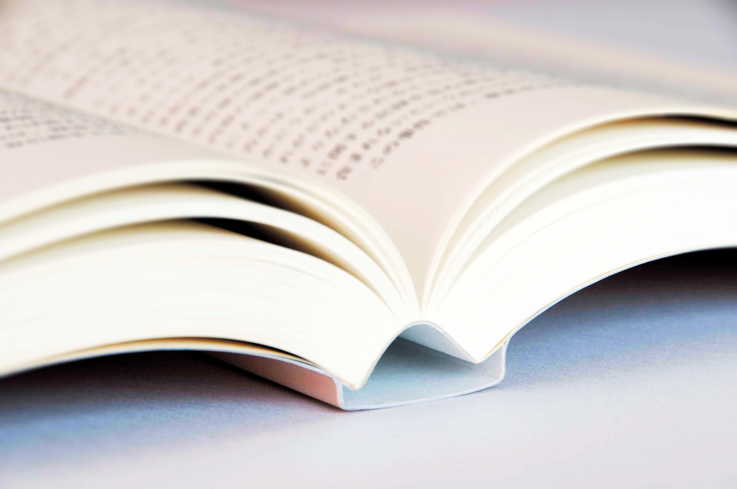 開いた状態の本