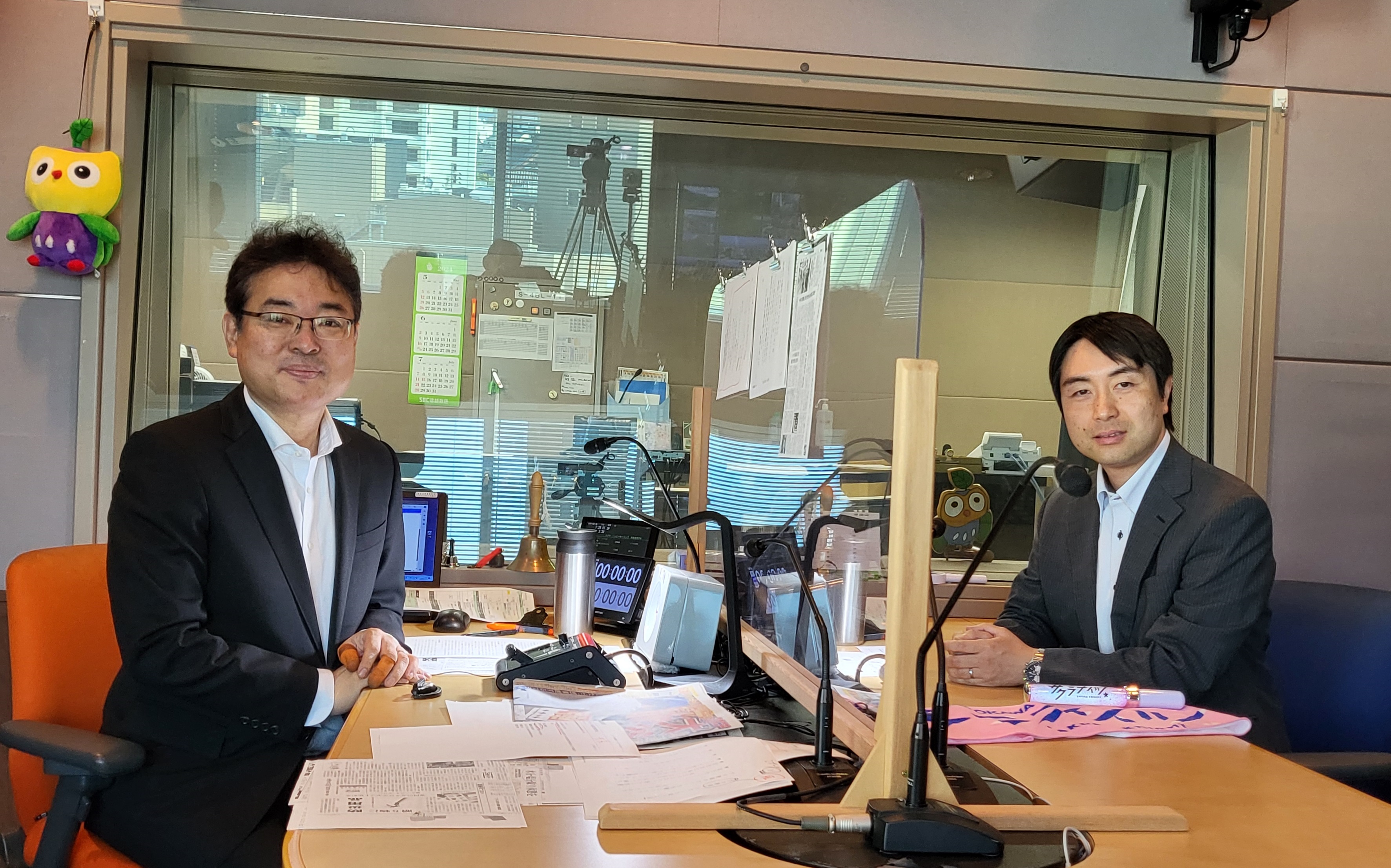 SBCラジオ「あさまるコラム」の写真