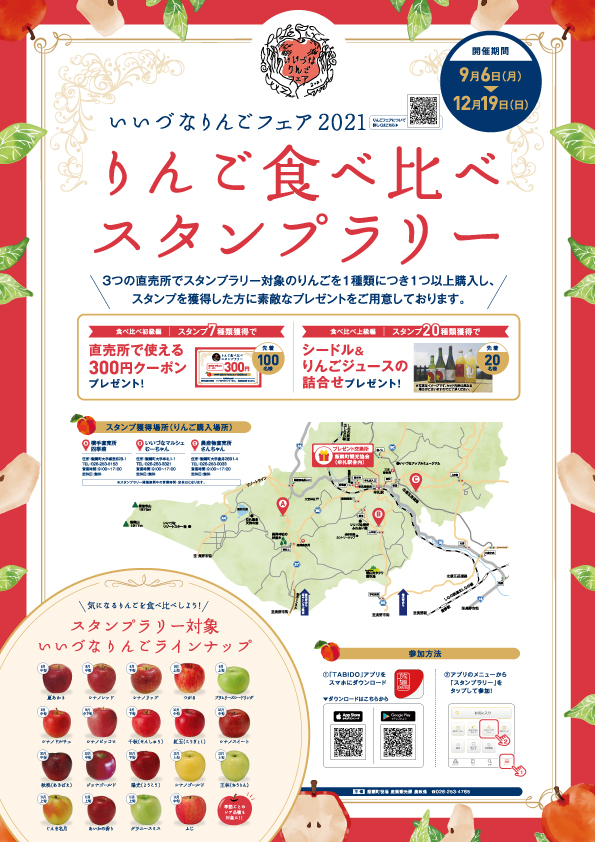 りんご食べ比べラリーの資料です