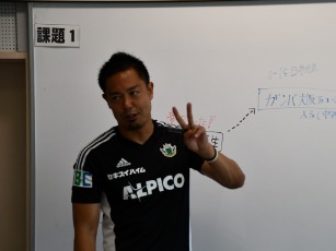 元プロスポーツ選手による講話の様子