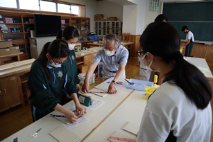 ミニチュア屏風制作1