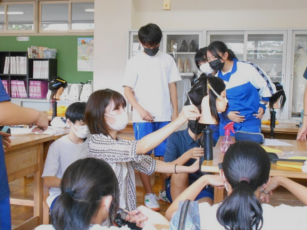 ヘアカット体験の様子1