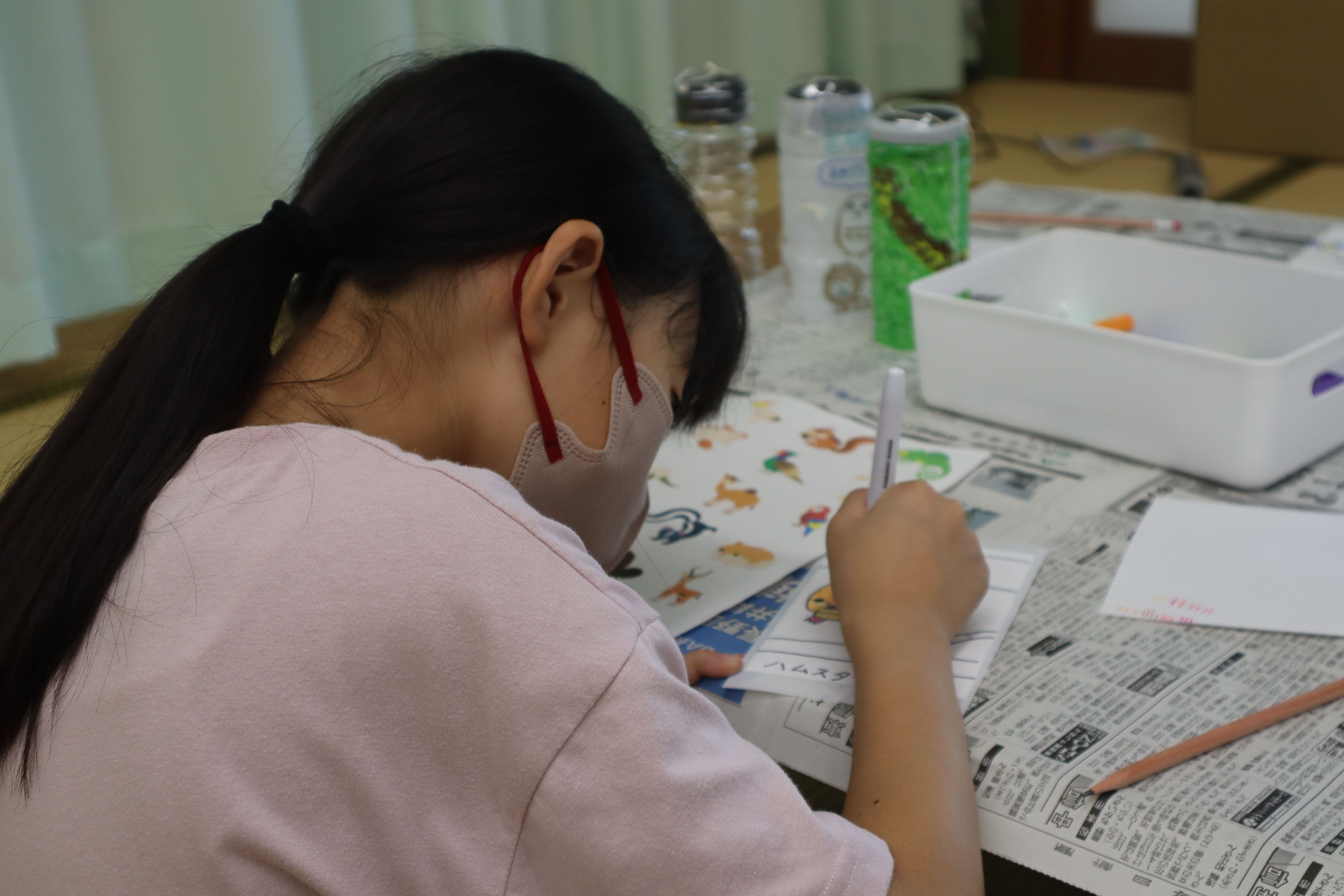 ランタン制作の画像です