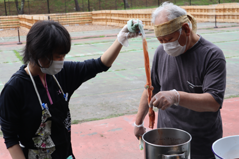 藍染め工程の様子4